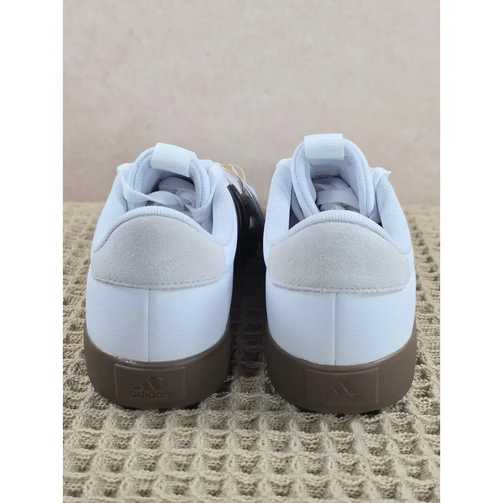 Adidas VL Court 3.0 Men’s 8 White Black Gum – Brand New